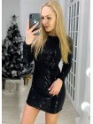 Коротка вечірня сукня з пайетками