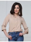 Блуза на гудзиках з рукавом 3/4