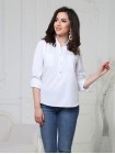 Блуза на гудзиках з рукавом 3/4