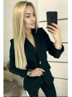 Жіночий брючний костюм з лампасами