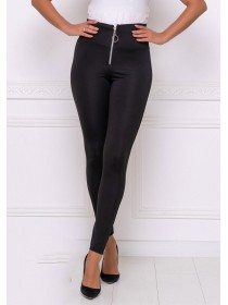 Чорні лосины-леггинсы із завищеною талією