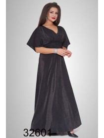 Довга вечірня сукня з V-вирізом