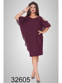 Вечірня сукня з шифоновою накидкою