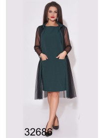 Вечірнє сукня-двійка з накидкою