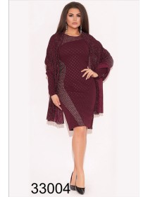 Нарядне сукня-двійка з шарфом