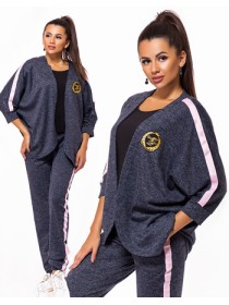 Жіночий модний костюм з кардіганом з Ангори 823396-98