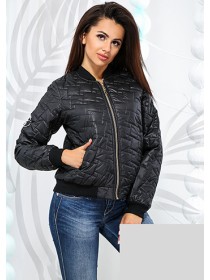 Жіноча коротка стеганная куртка бомпер