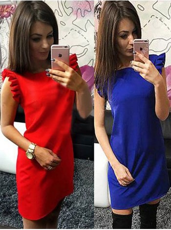 Жіноча стильна сукня з коротким рукавом "Асоль"