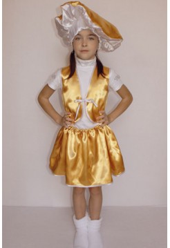 Карнавальный костюм гриб Лисичка (девочка)