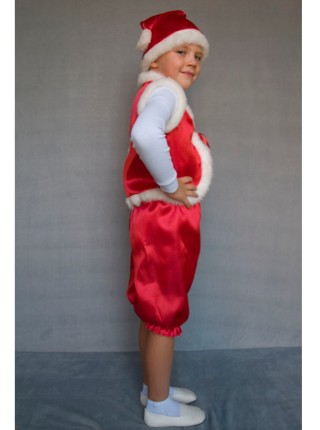 Карнавальний костюм Гном хлопчик (червоний) Карнавальний костюм Гном хлопчик (червоний)