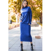 Теплый костюм с юбкой Варлей
