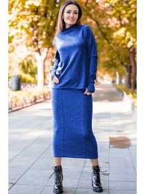 Теплий костюм зі спідницею Варлей