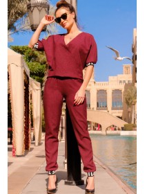 Лляної брючний костюм Наталі