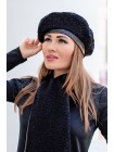 Берет з шкіряним кантом Буклі