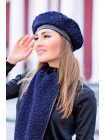 Берет з шкіряним кантом Буклі