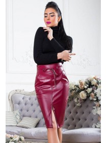 Жіноча спідниця з екокожі Карина