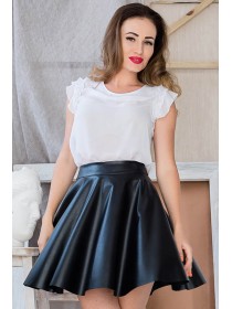 Мини юбка из экокожи 45 см.