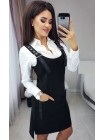Черный сарафан на бретелях