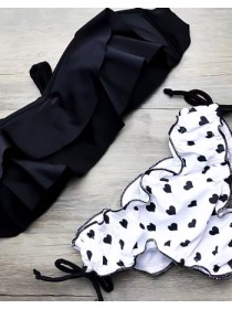 Милий роздільний купальник бандо в сердечко