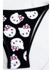 Рожевий купальник шторки на зав'язках Hello Kitty